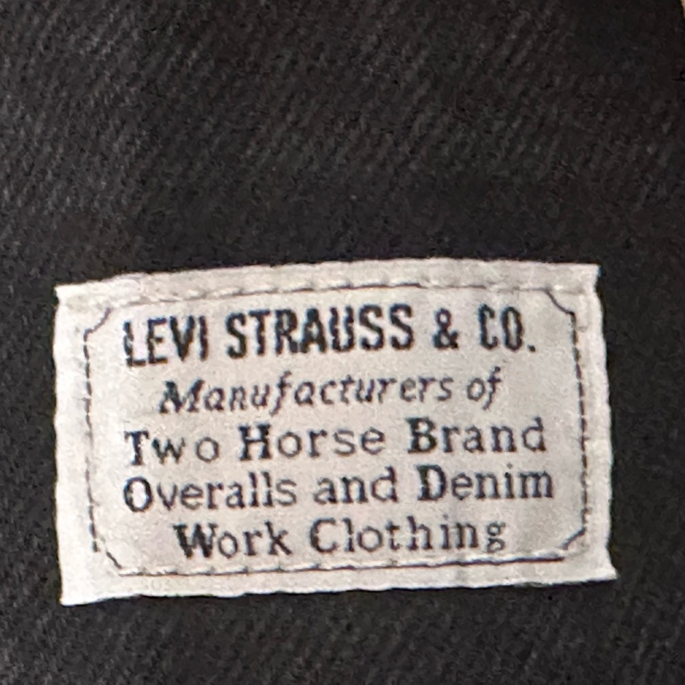 Levi's Strauss & Co Two Horse Brand Women's Black Denim Overalls Size L - Picture 7 of 12